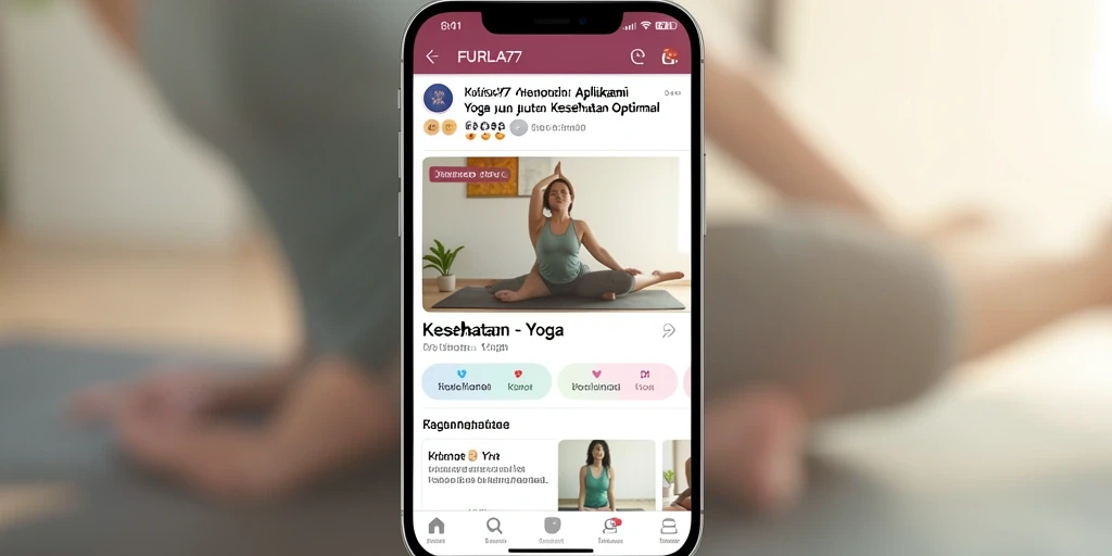 Antarmuka FURLA77 yang intuitif dan mudah dinavigasi untuk yoga.