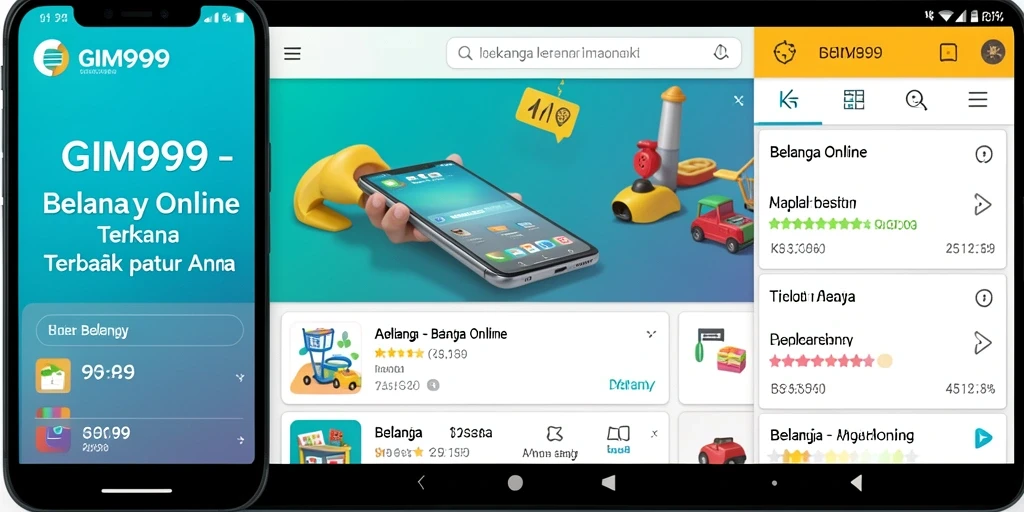 Antarmuka GIM999 yang sederhana dan efisien untuk belanja online.