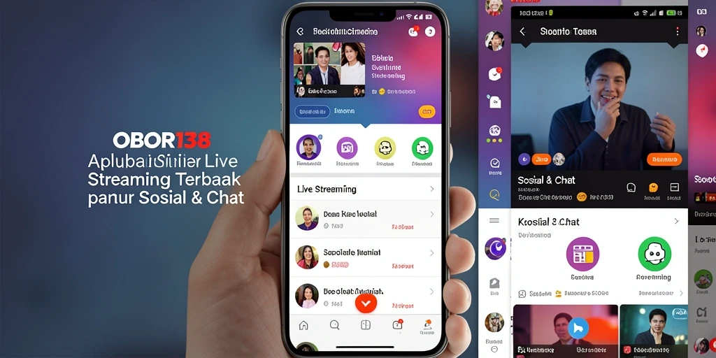 Antarmuka Live Streaming OBOR138 yang interaktif dan menarik.