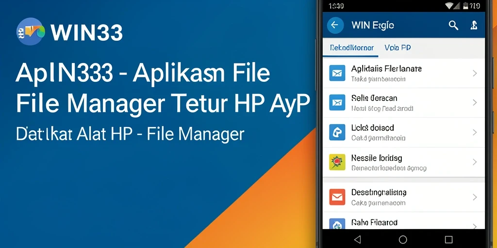 Tampilan antarmuka <strong>WIN33</strong> yang sederhana dan fungsional untuk pengelolaan file.