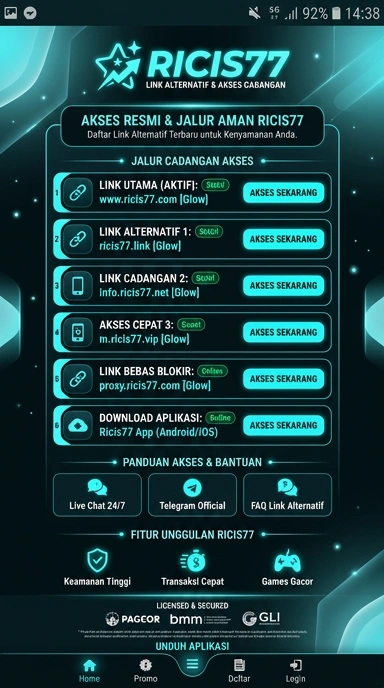 Link Alternatif ricis77 untuk Pengguna Android