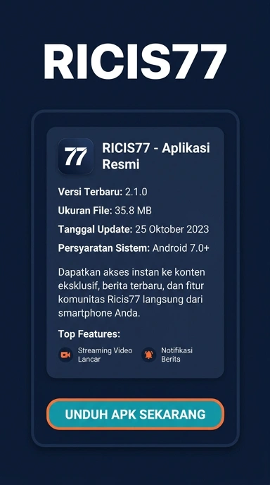 Unduh APK Ricis77 untuk Android dengan Mudah